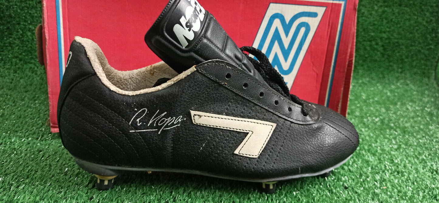 scarpe calcio vintage RAYMOND KOPA Real Madrid X90 France NOEL SIGNED boots