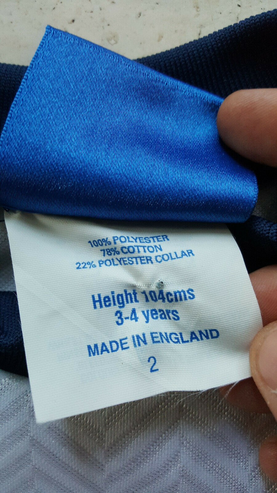 shirt vintage England Umbro World Cup France 1998 jersey player issue *NEW* 3-4y