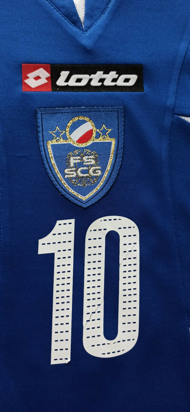 maglia Jugoslavia Stankovic 2006 World Cup Lotto calcio vintage jersey shirt