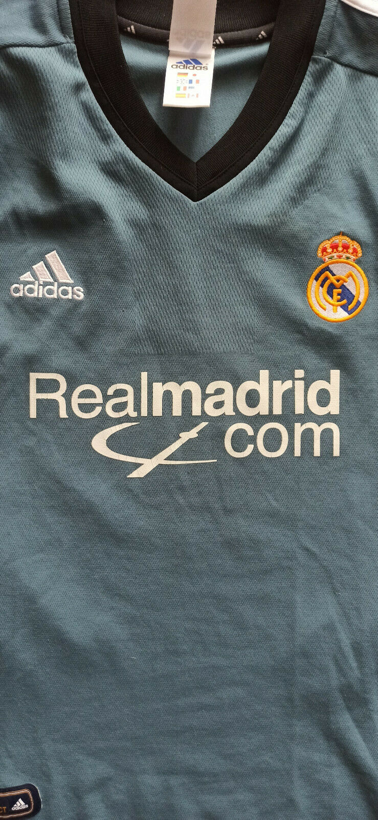 maglia calcio Real Madrid vintage ZIDANE Mobile camiseta 2001 2002 LFP camiseta