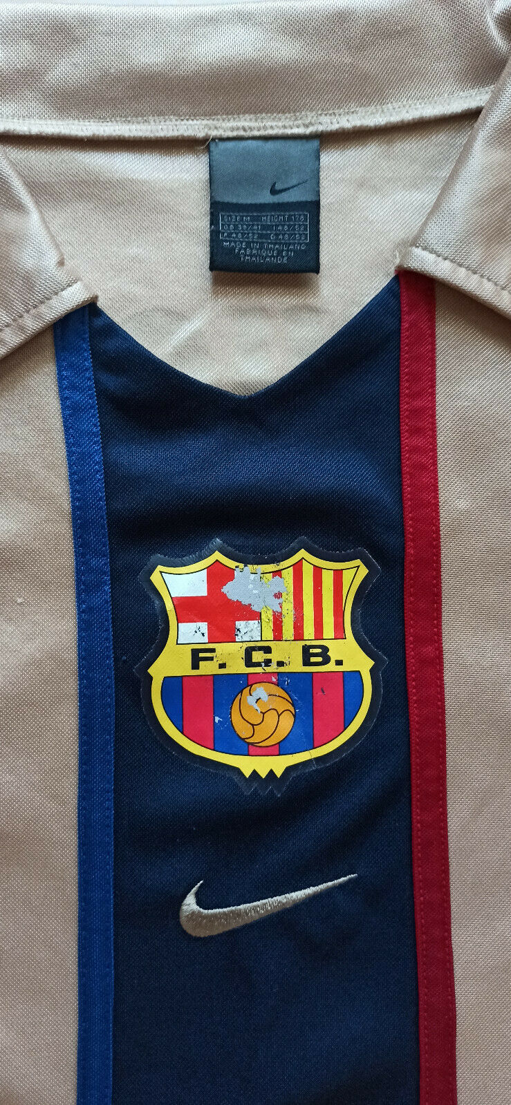 camiseta shirt Barcelona saviola #7 Dri-fit barca jersey NIKE 2001-02 LFP home