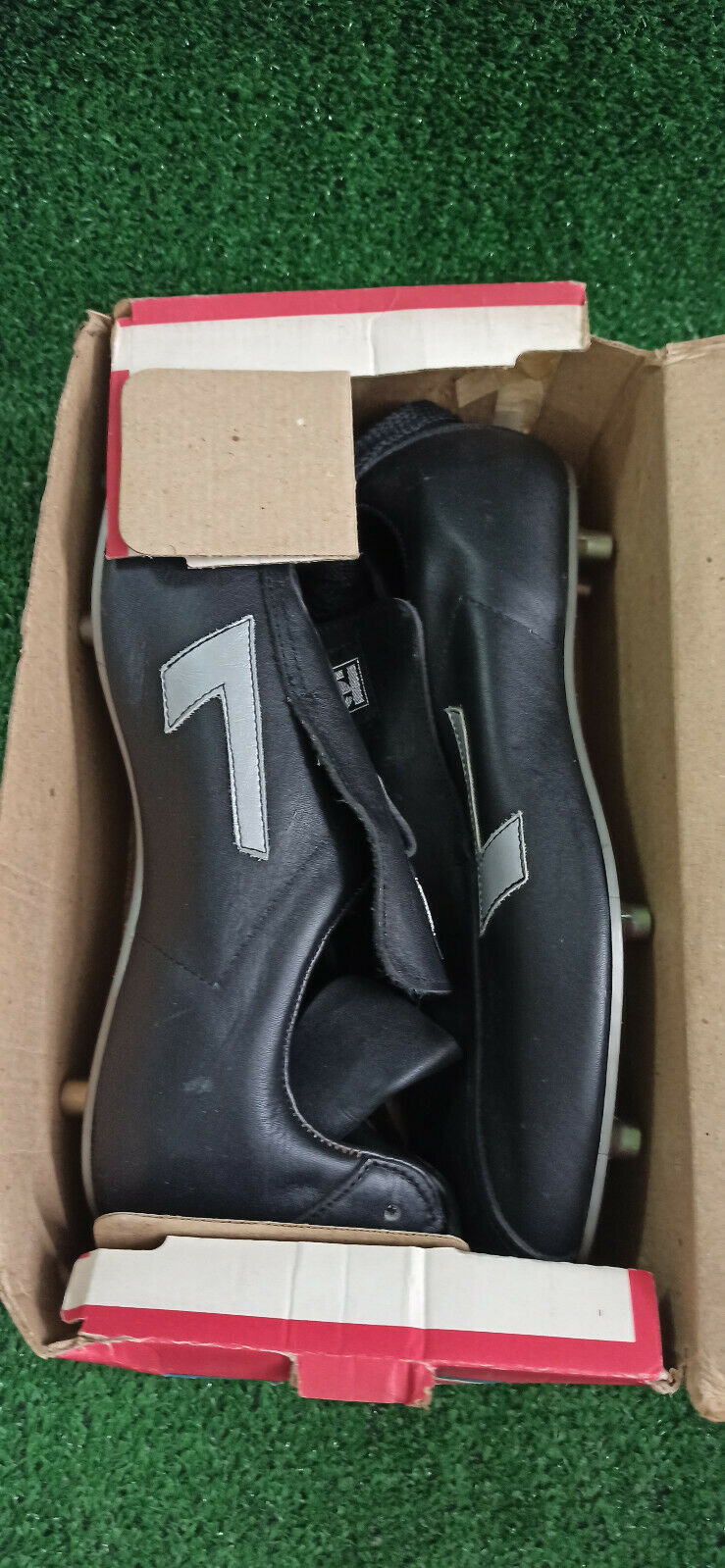 scarpe calcio vintage RAYMOND KOPA Real Madrid SUPER France NOEL rare boots 45