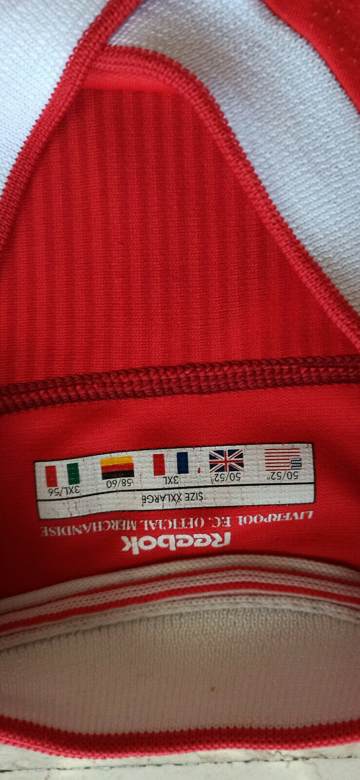 shirt liverpool Gerrard Reebok 2002 2003 carlsberg home shirt maglia PLAYER