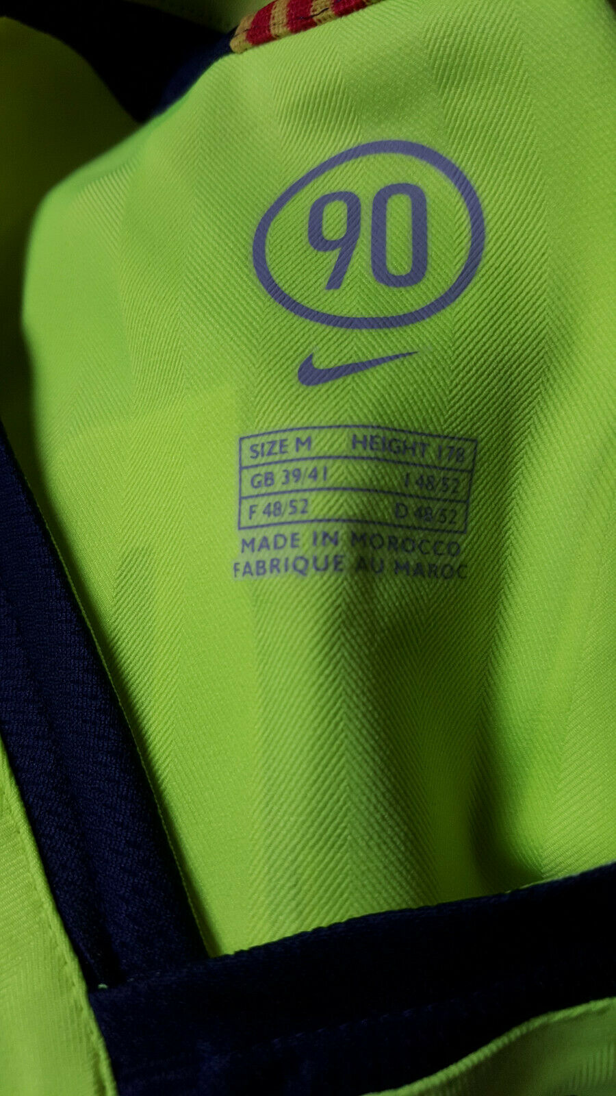 maglia Ronaldinho away Player Issue Barca #10 NIKE 2005 2006 shirt jersey M