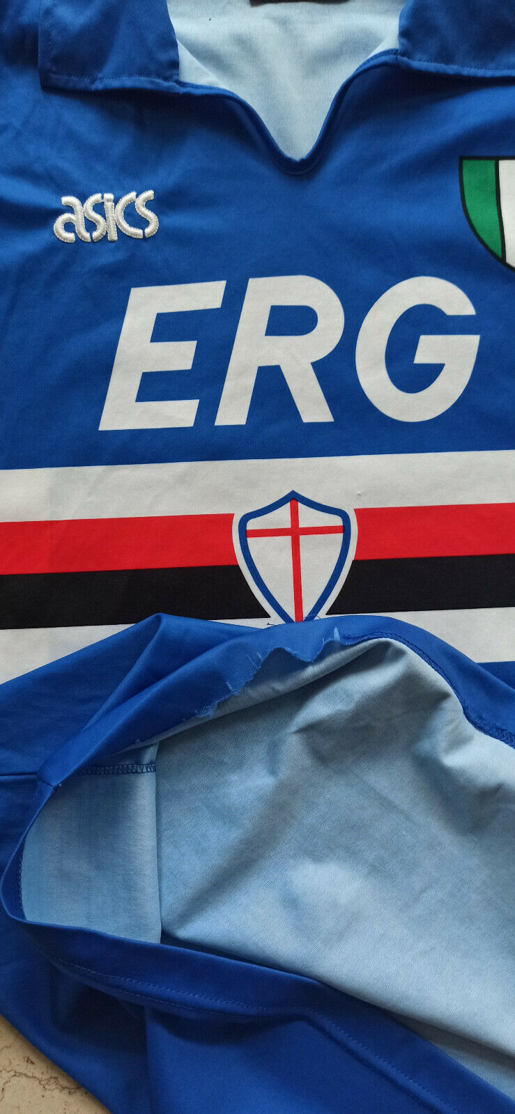 maglia Sampdoria asics 1991 1992 Mancini jersey football SCUDETTO vintage shirt