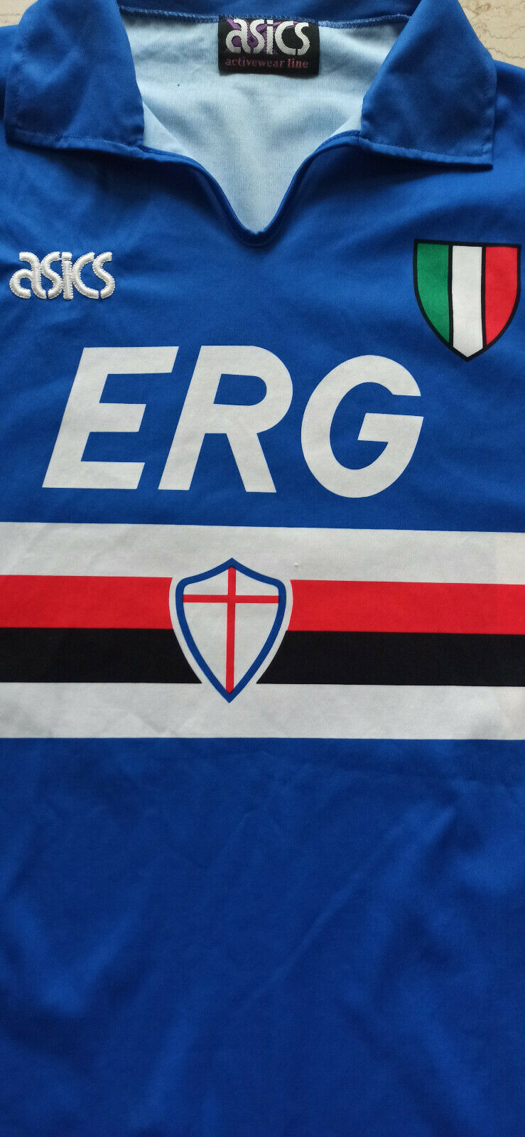 maglia Sampdoria asics 1991 1992 Mancini jersey football SCUDETTO vintage shirt