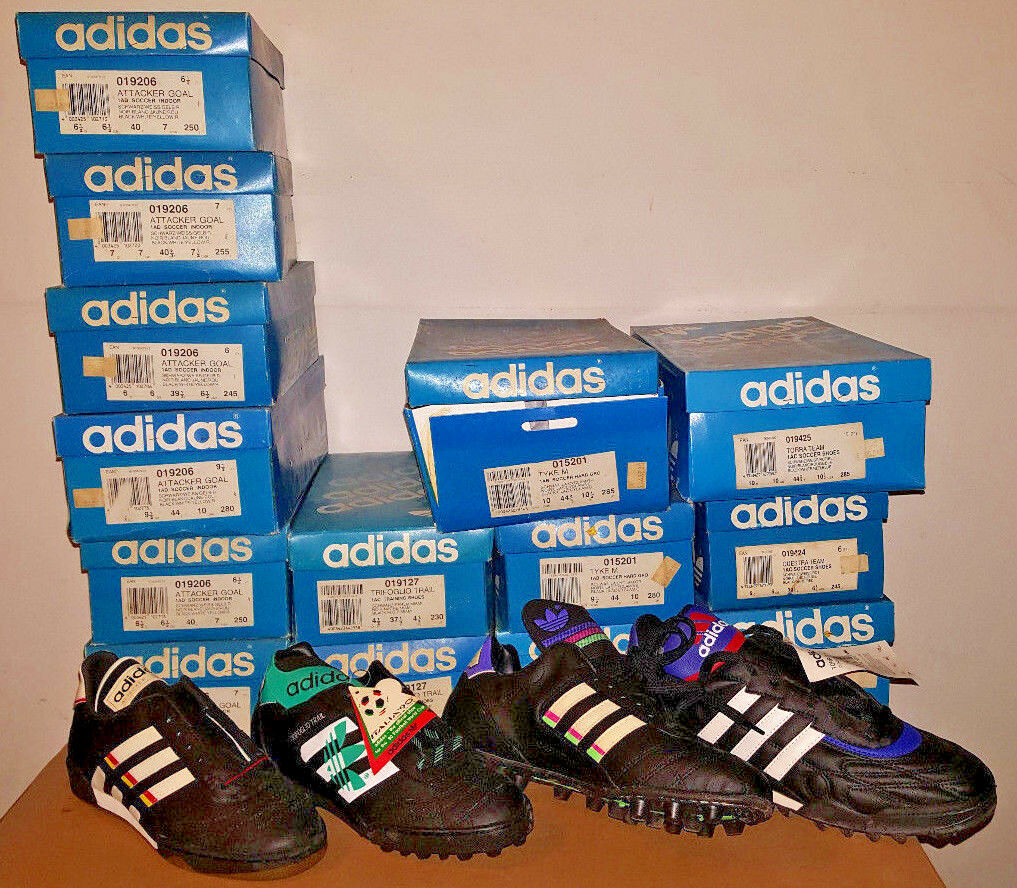 stock vintage adidas shoes sneaker football questa Tyke Trifoglio predator