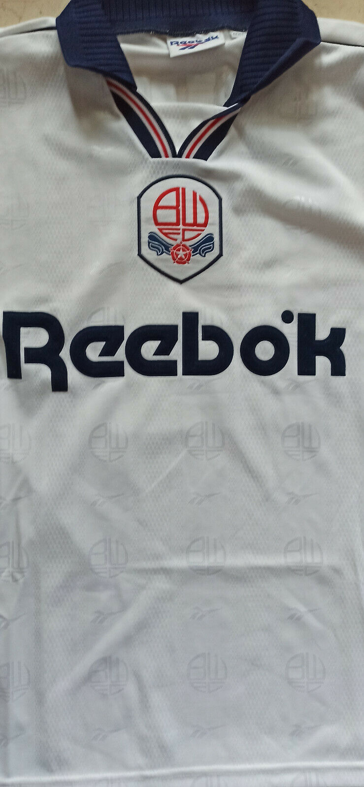 maglia calcio vintage Bolton Wanderers Reebok Thompson 1996 1997 Home jersey
