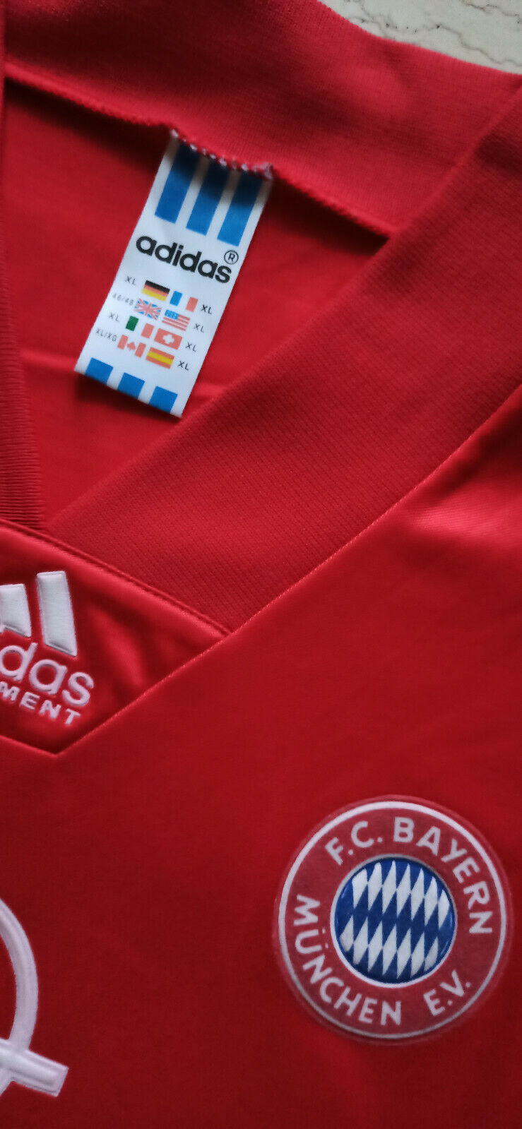 maglia calcio vintage Bayern monaco Lothar Matthaus Opel 1993 UEFA *NEW*