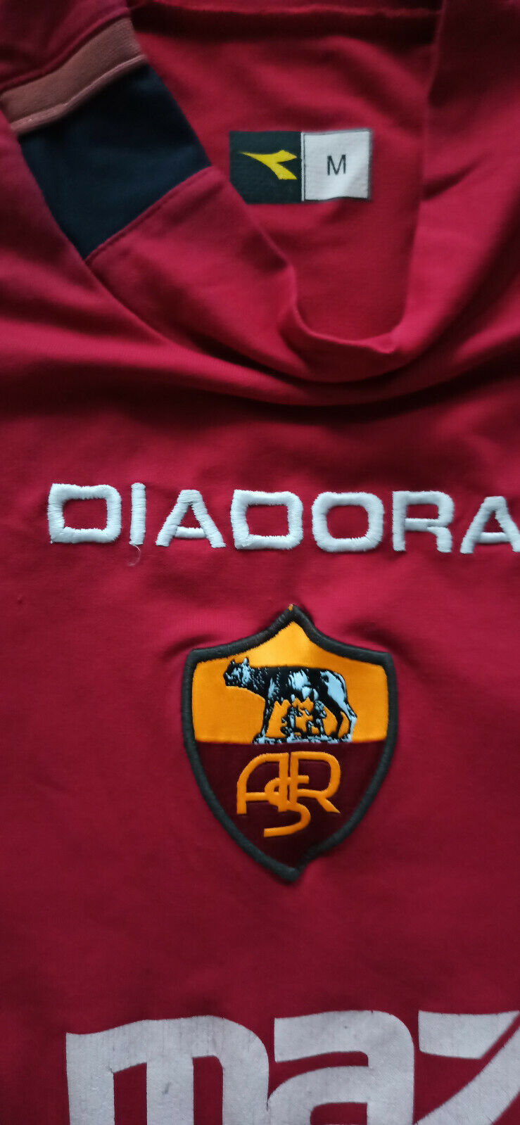 Maglia Calcio AS Roma vintage Totti Jersey shirt 2003 2004 MAZDA KAPPA no M