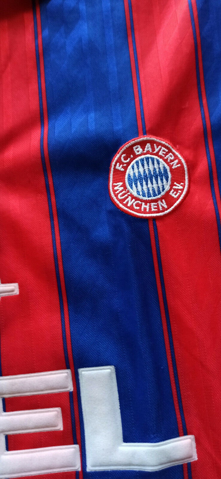 maglia Bayern Monaco Scholl #7 FC Bayern Munich Home Shirt 1995 1996 opel XL