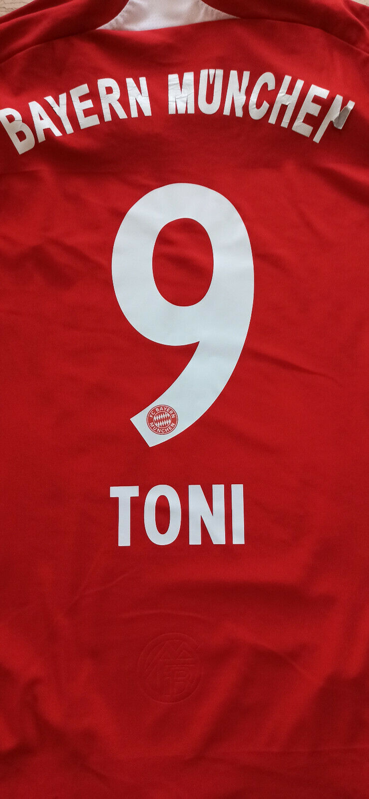 maglia Toni calcio Bayern Monaco vintage adidas 2006 2007 Munich Home Shirt