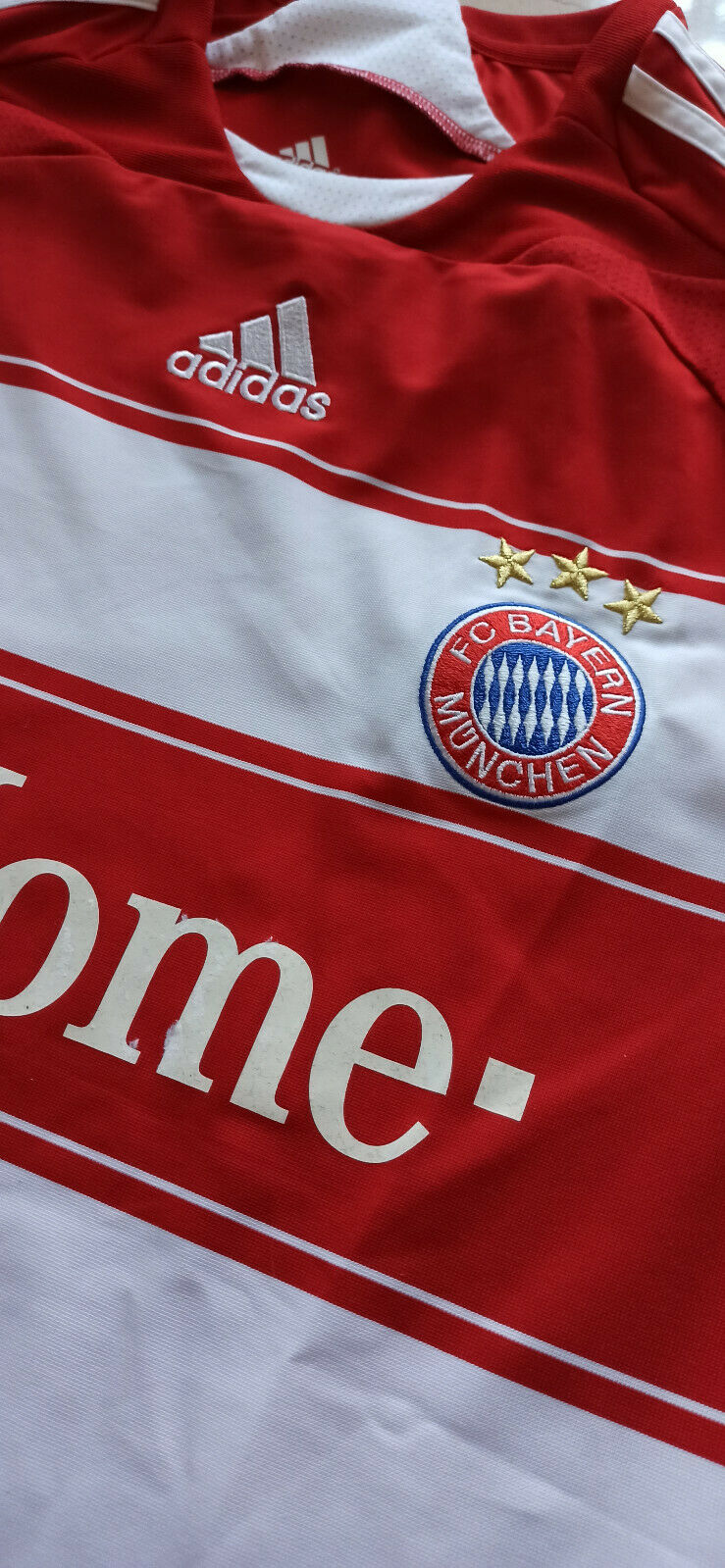 maglia Toni calcio Bayern Monaco vintage adidas 2006 2007 Munich Home Shirt