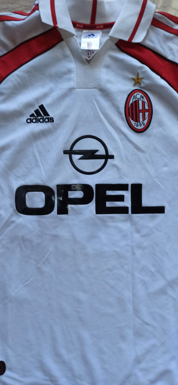 maglia calcio vintage AC Milan Maldini Opel 2000 2001 Away shirt jersey