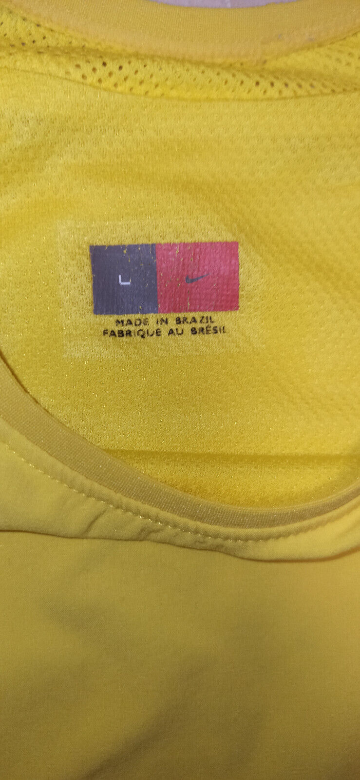 maglia match worn vintage Brasile Ronaldo Brazil Nike 2002 World Cup Mondiali L