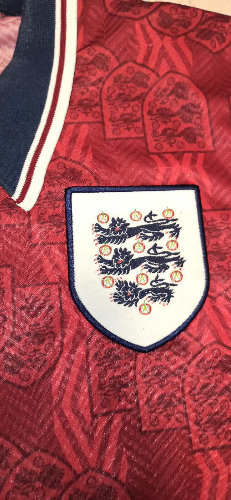 maglia calcio vintage Inghilterra England 1993 home shirt UMBRO