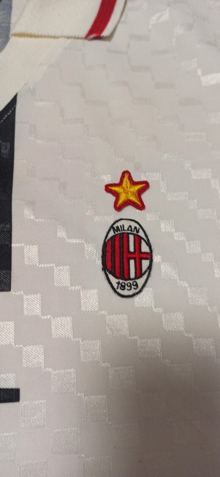 maglia calcio vintage AC Milan UEFA Cup 1995 1996 Roberto Baggio Opel XL player