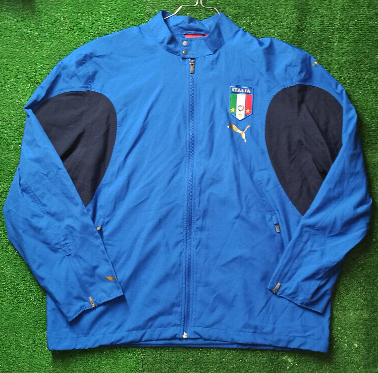 maglia calcio italia puma 2006 training jacket giacca match worn