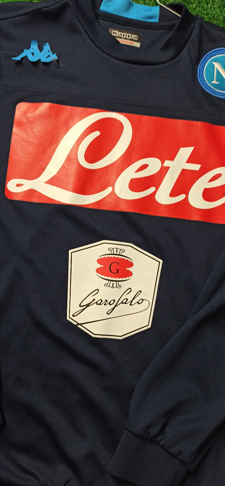 match worn felpa maglia calcio vintage Napoli Calcio Kappa 2018 training