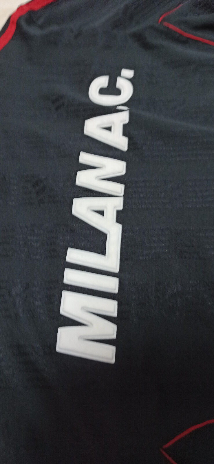 maglia calcio vintage AC Milan training adidas 1999 OPEL shirt S/M