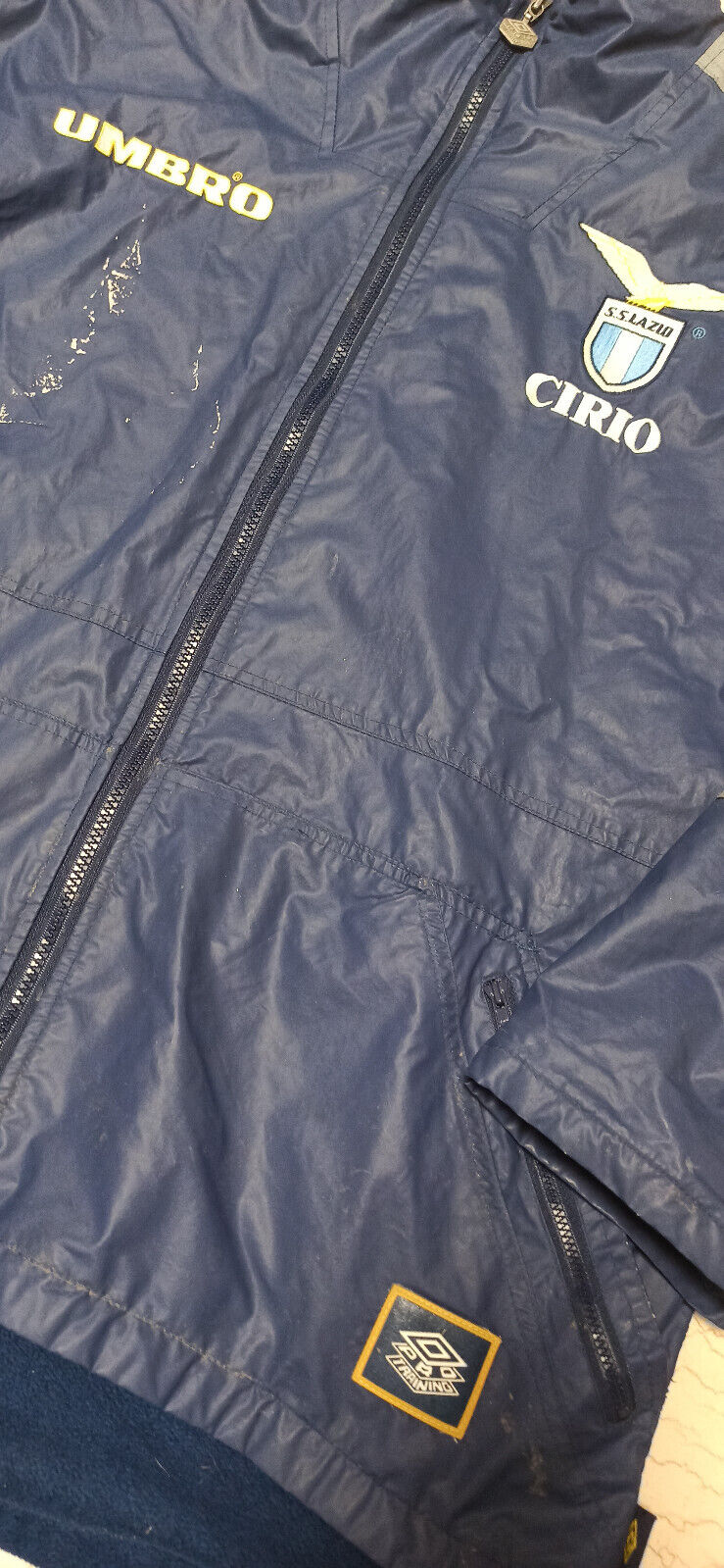 Lazio vintage calcio bomber Jacket giacca tracktop Coat imbottino Gascoigne 1996