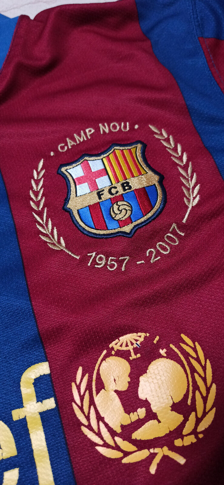 maglia Ronaldinho barcellona home Barca NIKE 2007 2008 shirt camiseta UNICEF