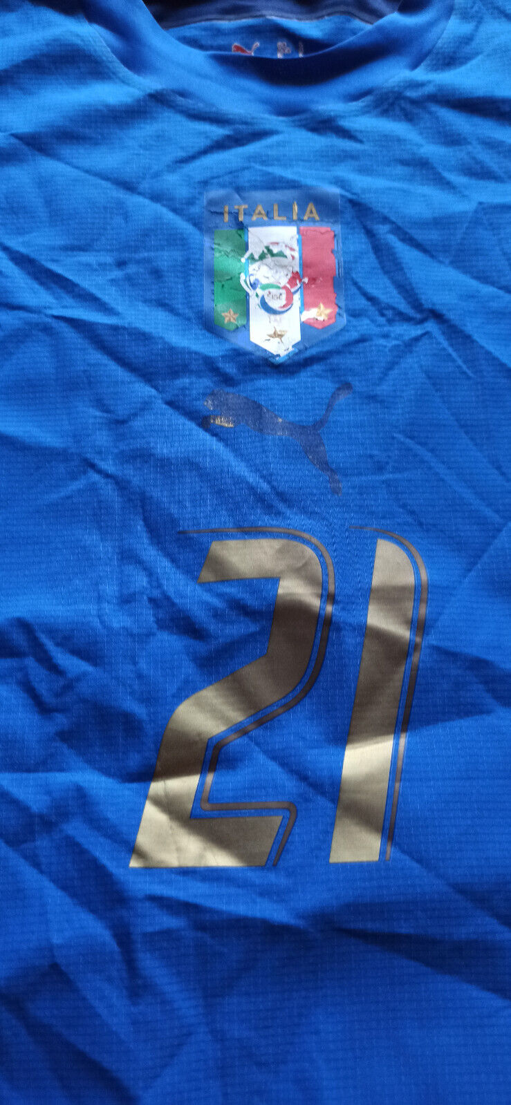 maglia match worn Italia 2006 PIRLO Puma World Cup Mondiali home