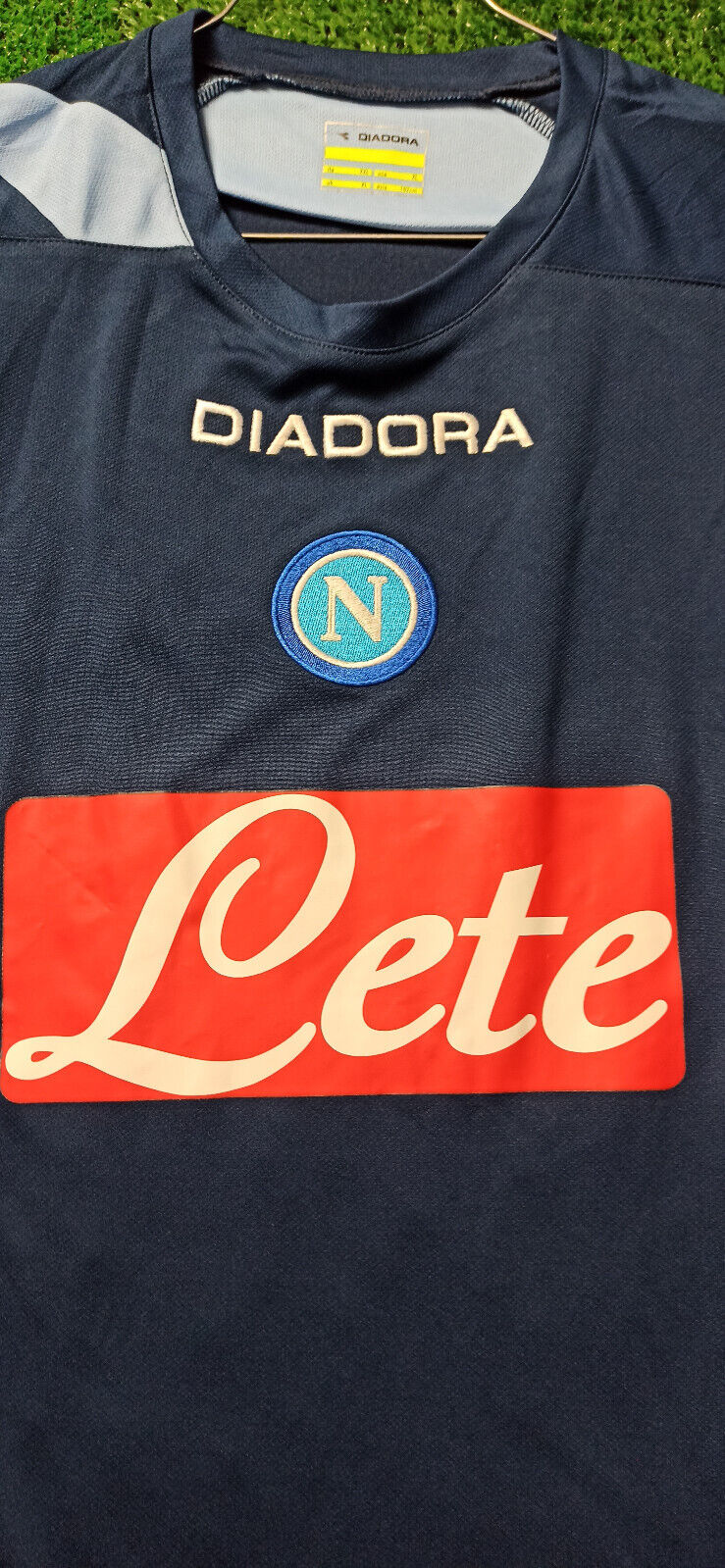 match worn felpa maglia calcio vintage Napoli Calcio Diadora 2006 training