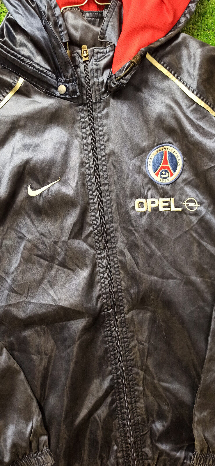 Maillot jacket PSG Paris Saint Germain vintage NIKE 2000 2001 K-way L ronaldinho
