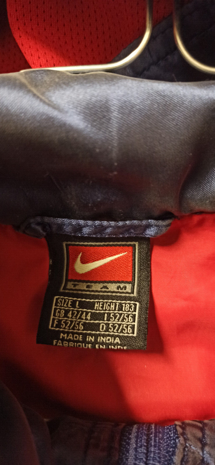 Maillot jacket PSG Paris Saint Germain vintage NIKE 2000 2001 K-way L ronaldinho