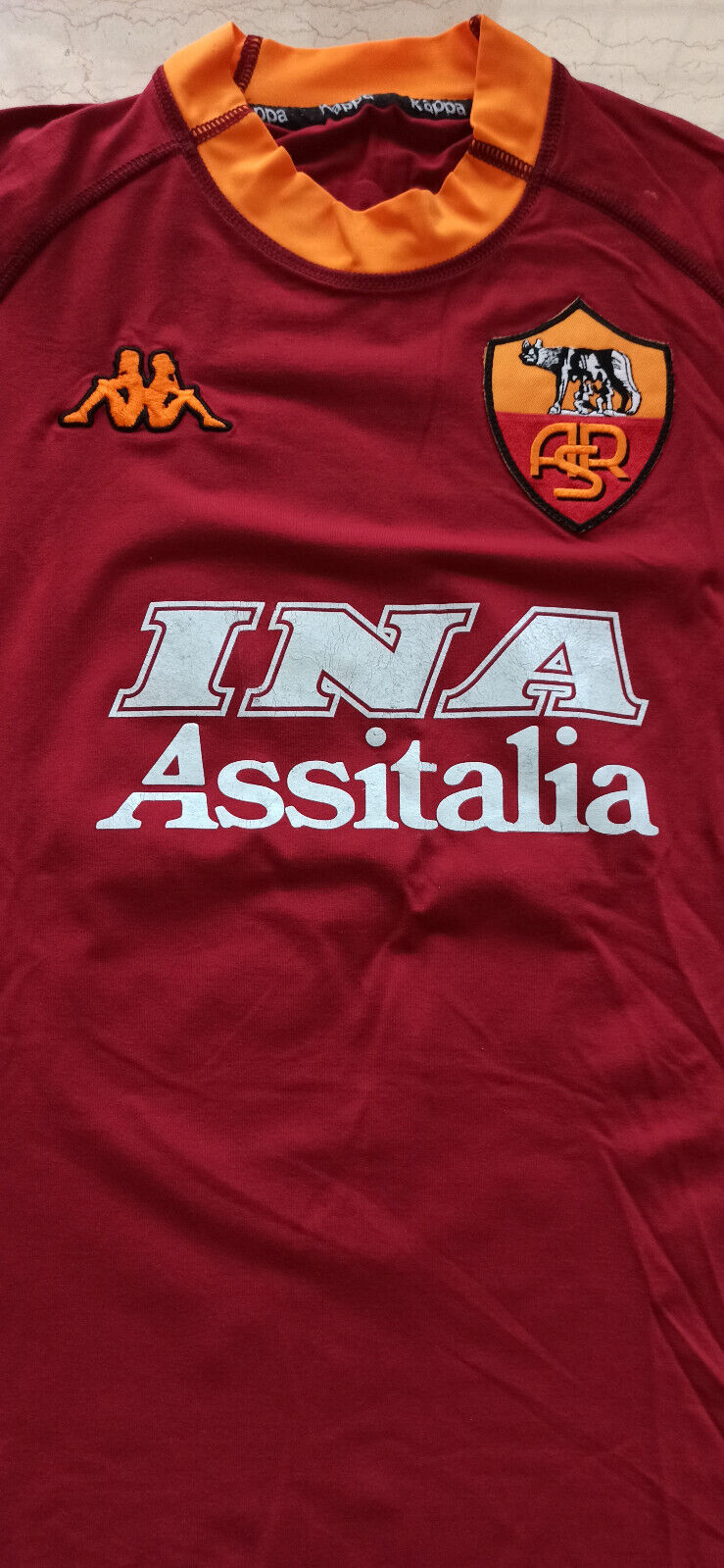 maglia calcio vintage Roma Batistuta scudetto 2000 2001 Kappa Ina Assitalia L