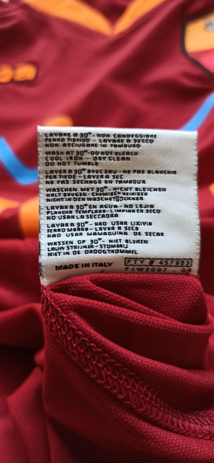 Maglia Roma Totti *player issue* Kappa 2007 2008 Wind *MADE in ITALY* L home