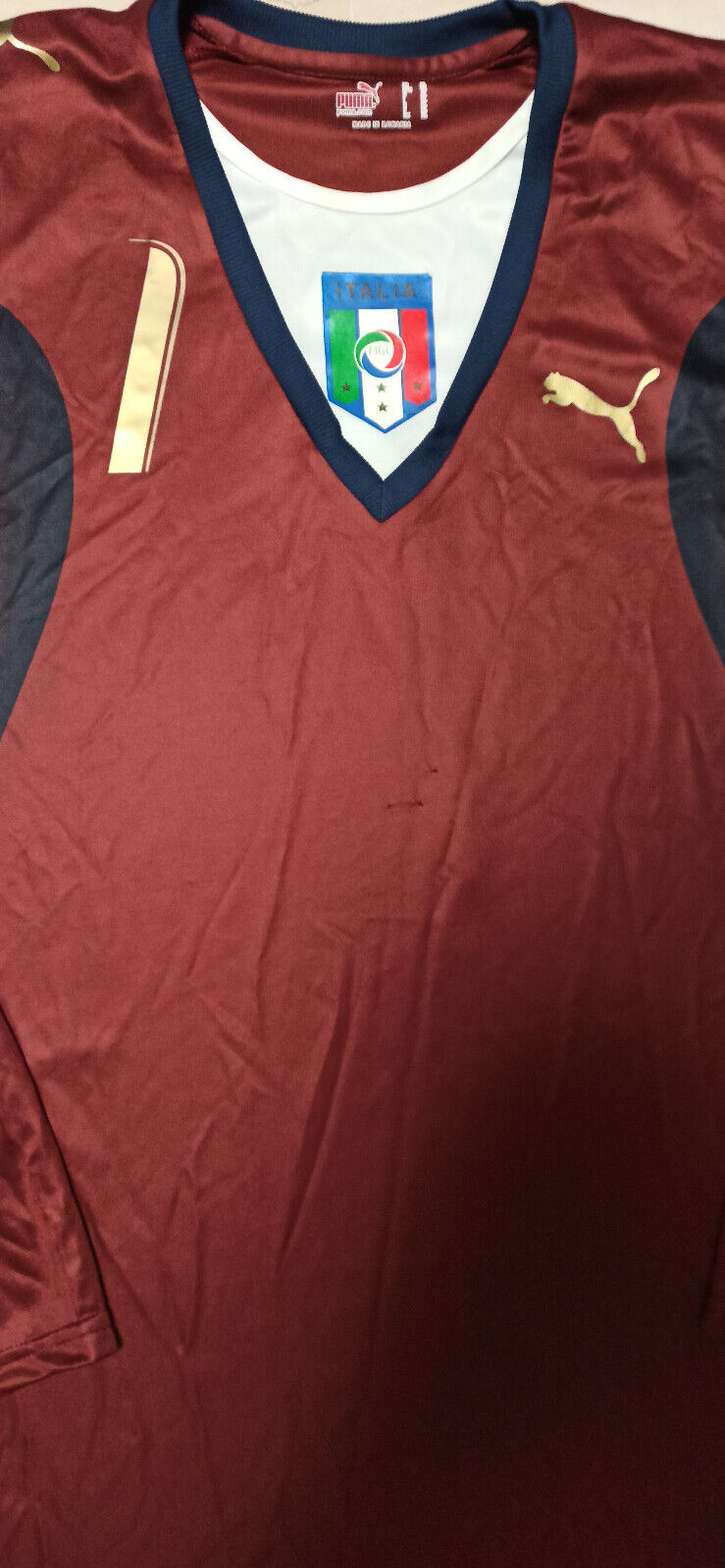 maglia calcio italia buffon World Cup 2006 Germany Worn Stock PRO Puma portiere
