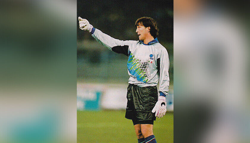 maglia match Pagliuca Zenga diadora ITALIA Euro 1992  vintage originale