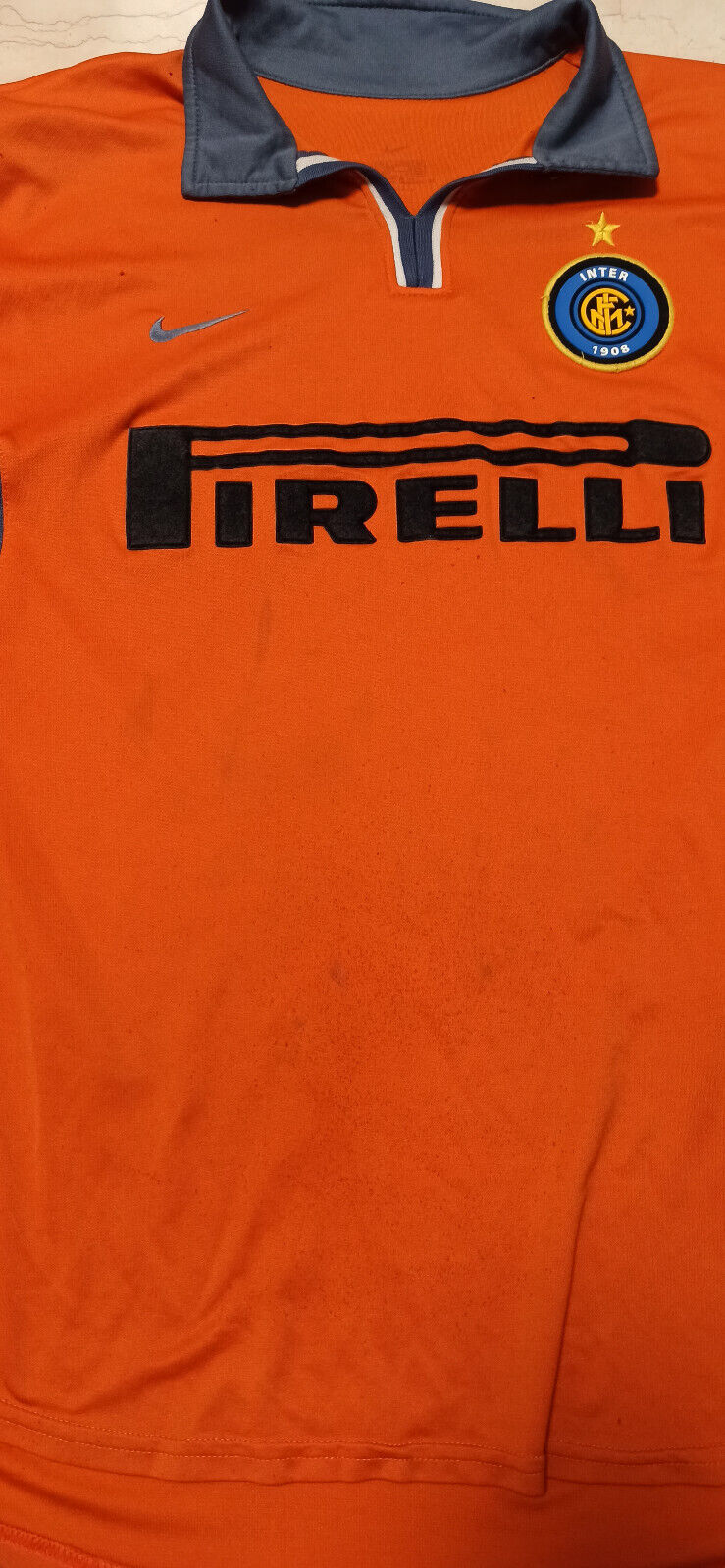 maglia calcio vintage Ronaldo Inter 2000-01 AUTOGRAPH Nike Pirelli jersey shirt