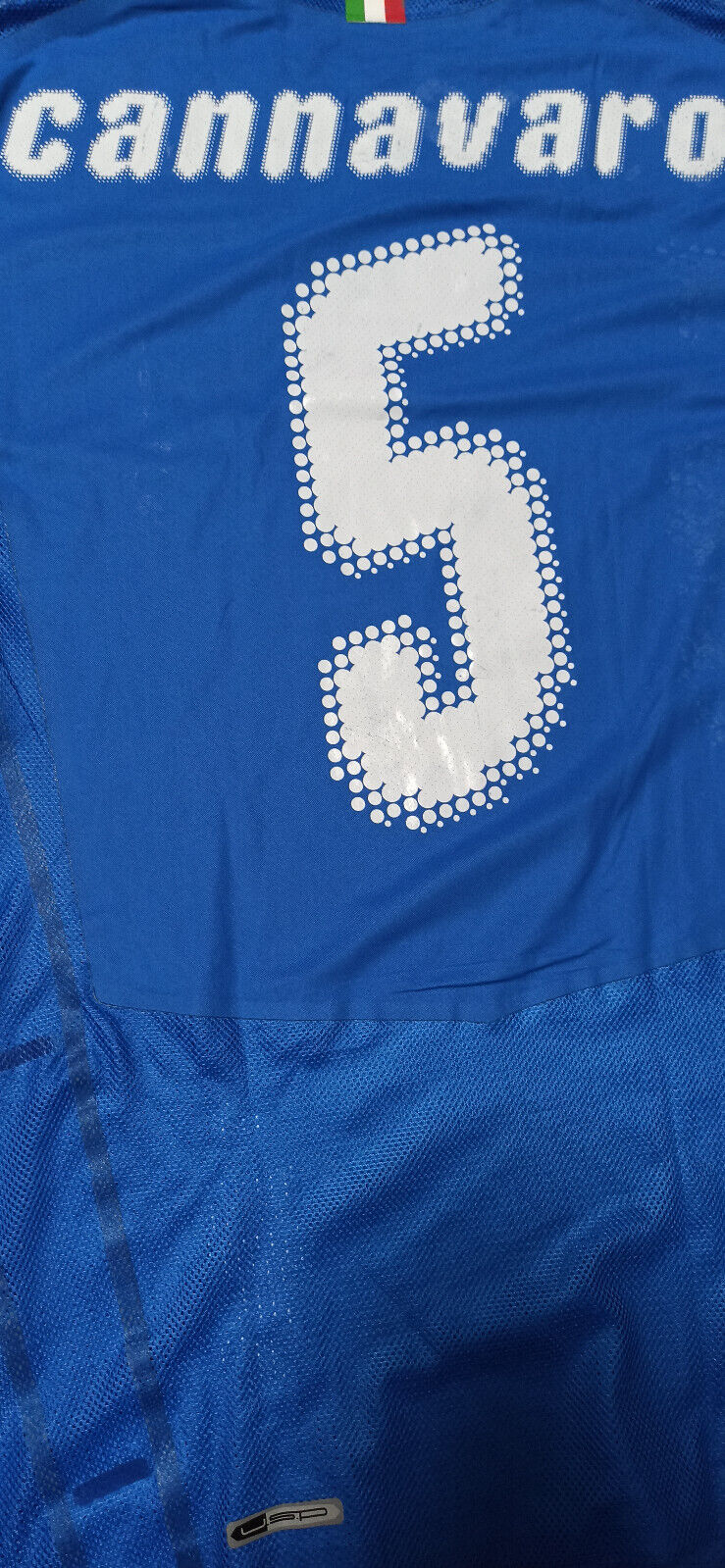 maglia calcio vintage Italia EURO 2008 match issue CANNAVARO home PUMA