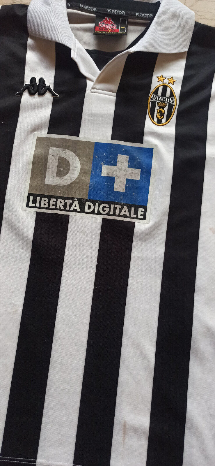maglia calcio juventus vintage DEL PIERO Kappa 1999 2000 L home Serie A D+
