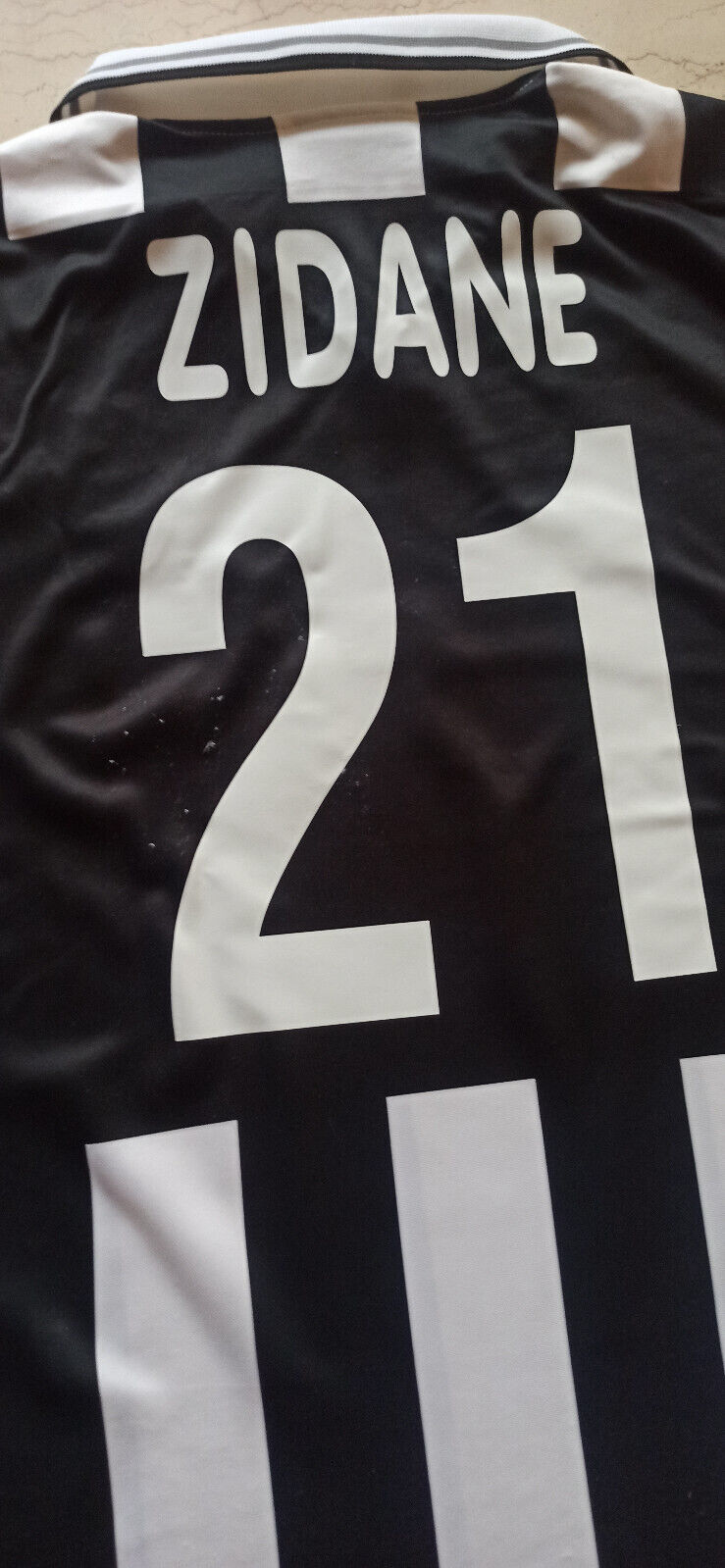 maglia juventus ZIDANE Lotto 2000 2001 L Player TELE+ calcio vintage