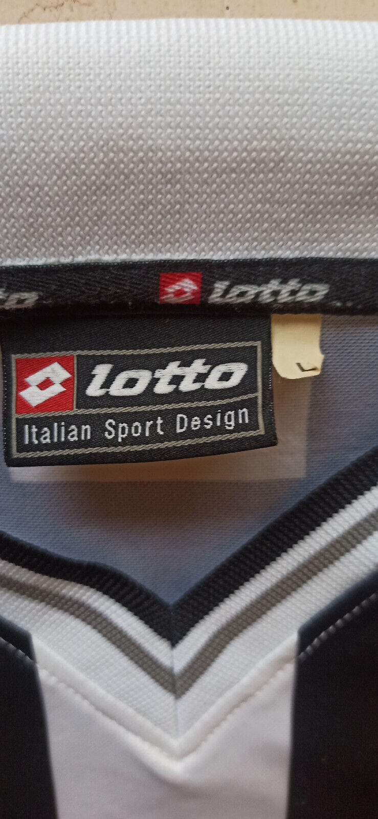maglia juventus ZIDANE Lotto 2000 2001 L Player TELE+ calcio vintage
