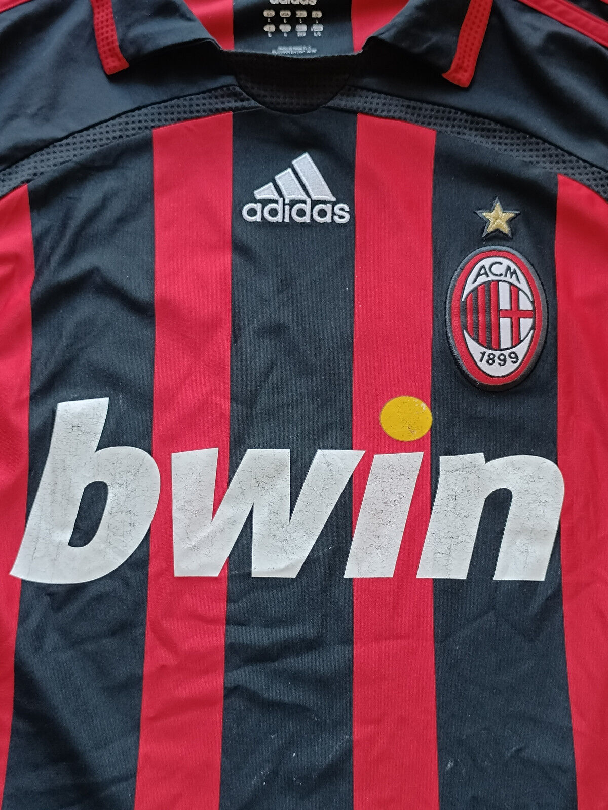 maglia milan Maldini home store version adidas Bwin 2006 2007 Vintage L