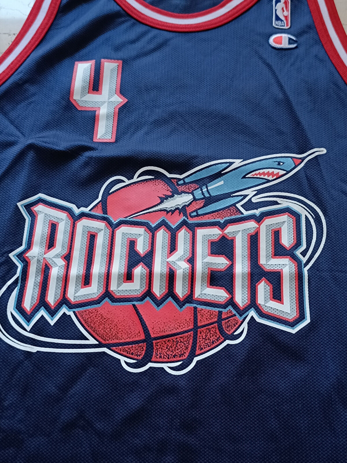 Houston Rockets 1996-00 maglia Champion Barkley #4 away NBA