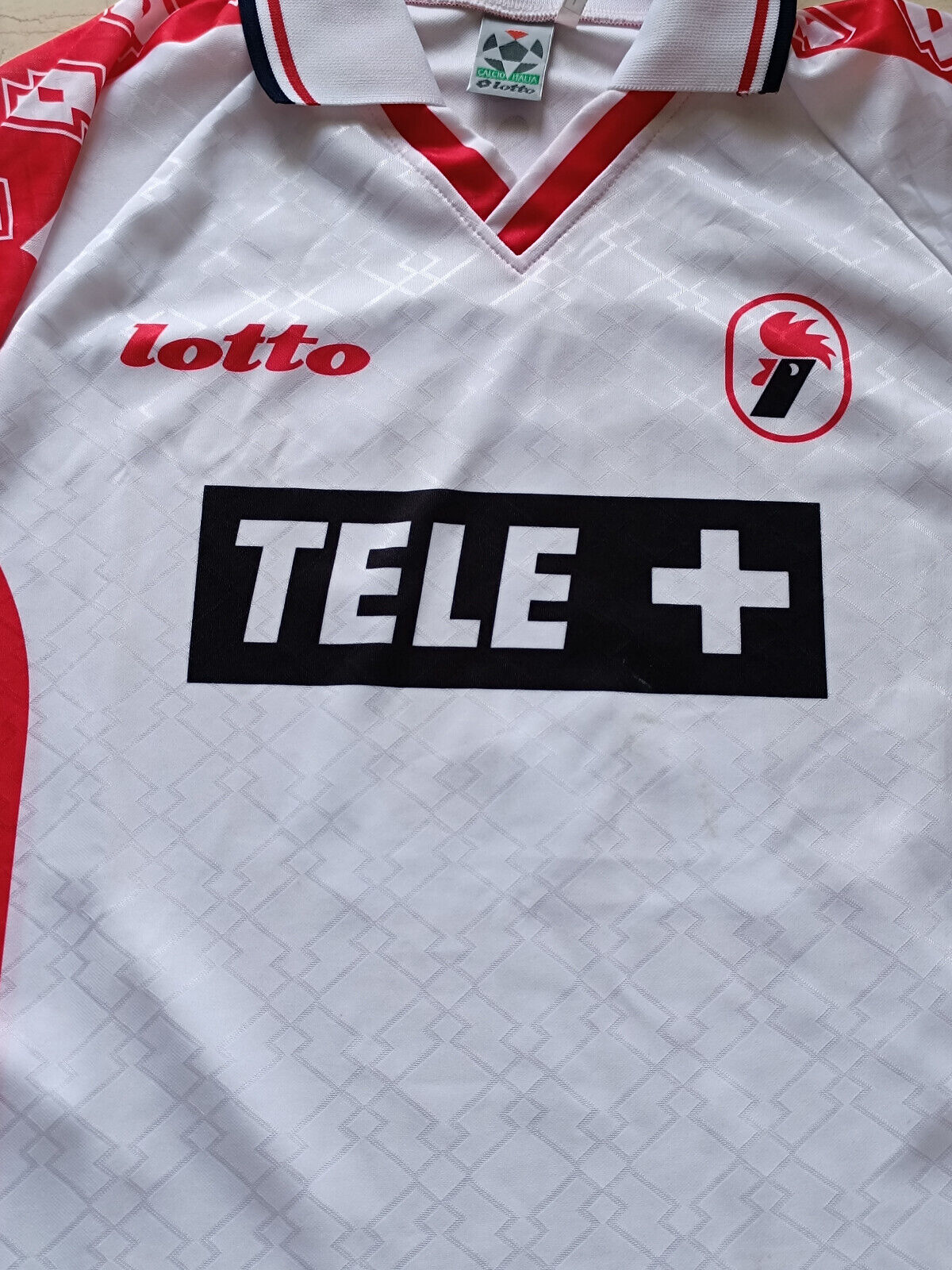 maglia home bari lotto 1999/2000 cassano 18 vintage football shirt jersey