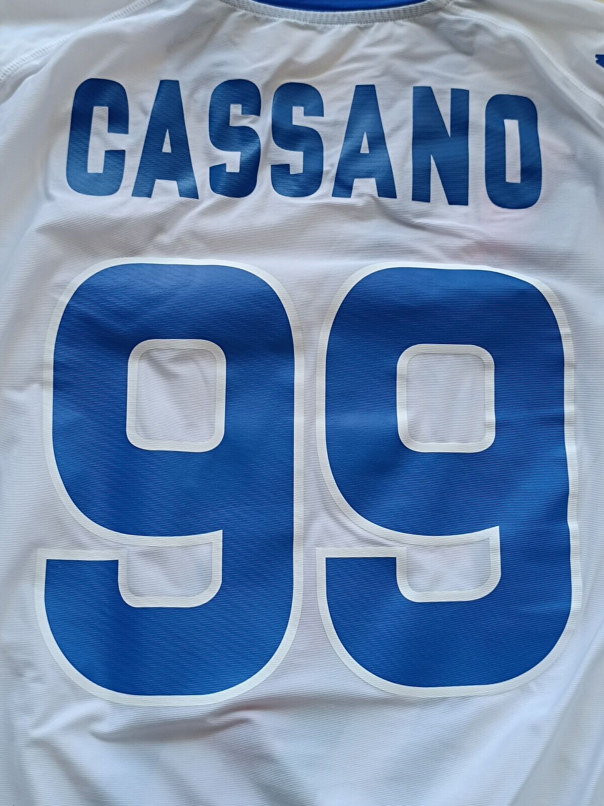 maglia calcio vintage Sampdoria CASSANO player issue 2010 2011 Kappa
