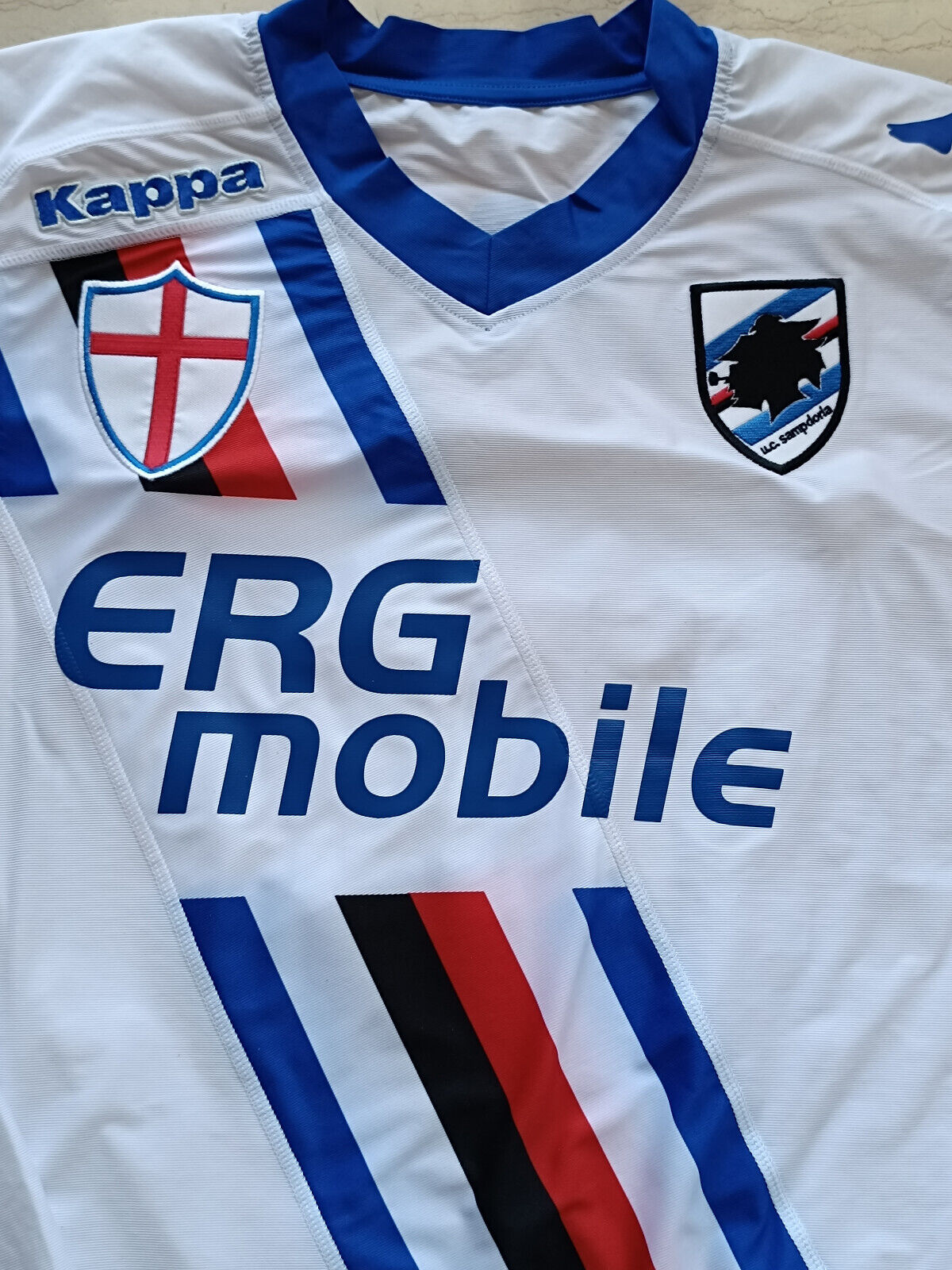 maglia calcio vintage Sampdoria CASSANO player issue 2010 2011 Kappa