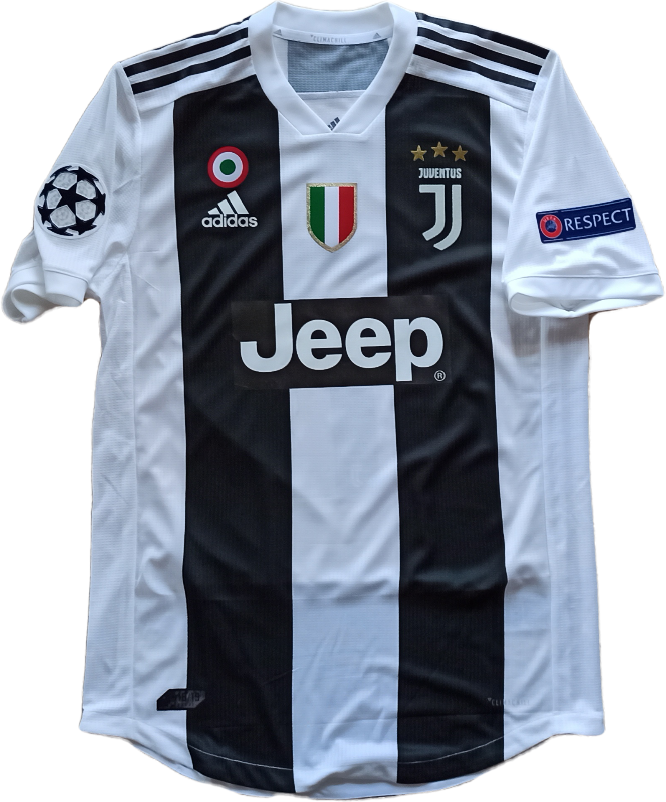 maglia calcio match issued Cristiano Ronaldo Sign juventus Adizero 2018-19 Jeep