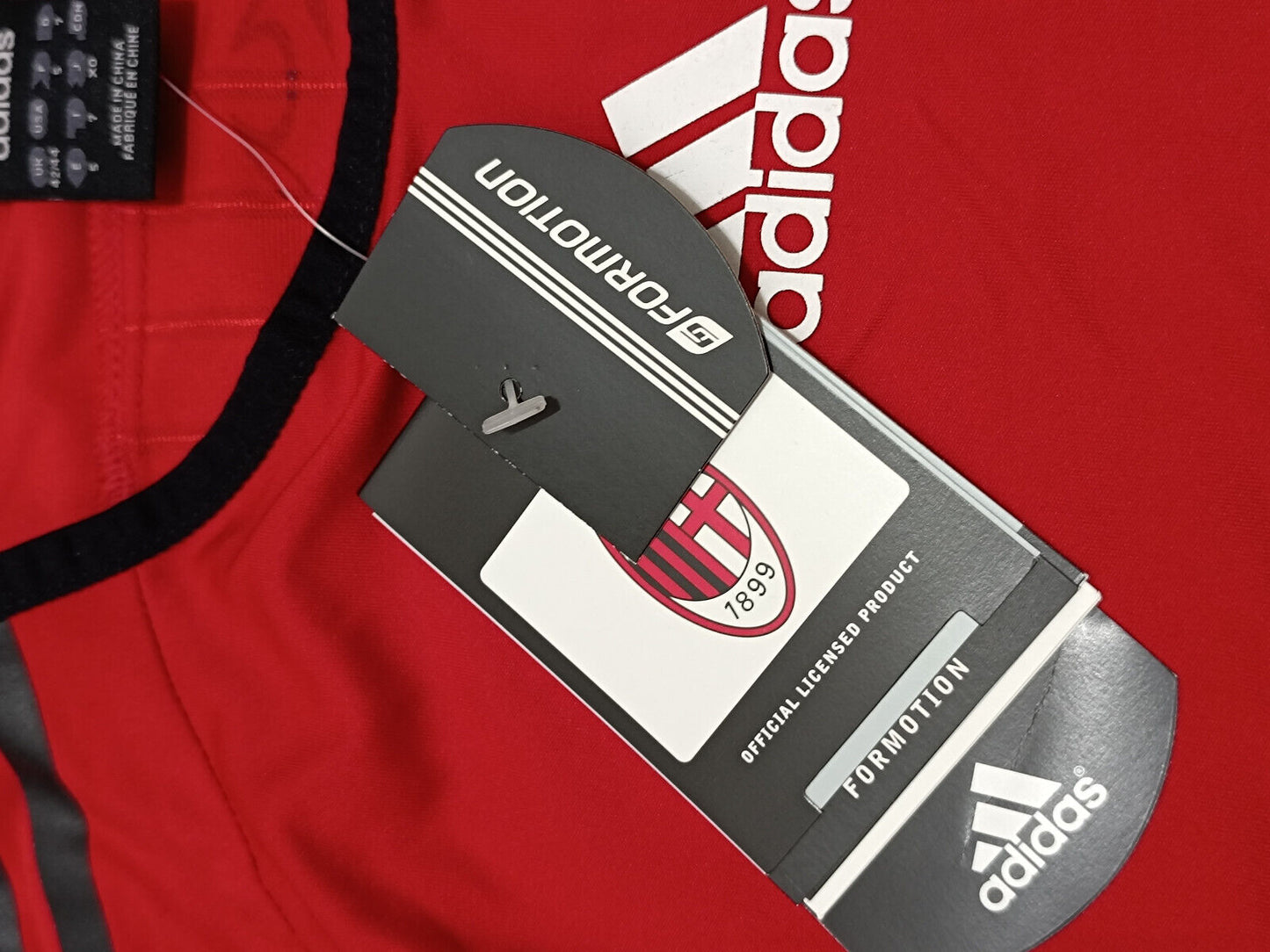 maglia calcio AC Milan BWIN 2006 ADIDAS sweatshirt training FORMOTION WORN