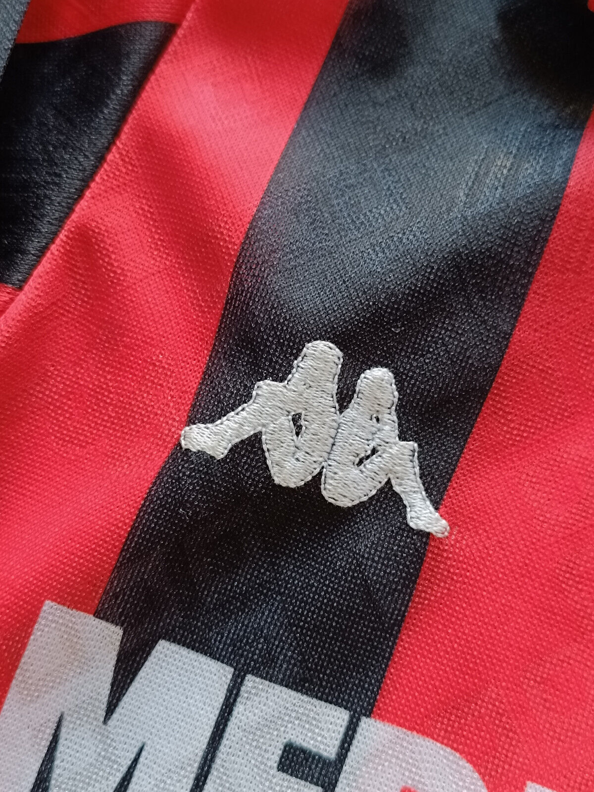 maglia calcio vintage AC Milan Maldini 1988 1989 Banca Mediolanum XS home KAPPA