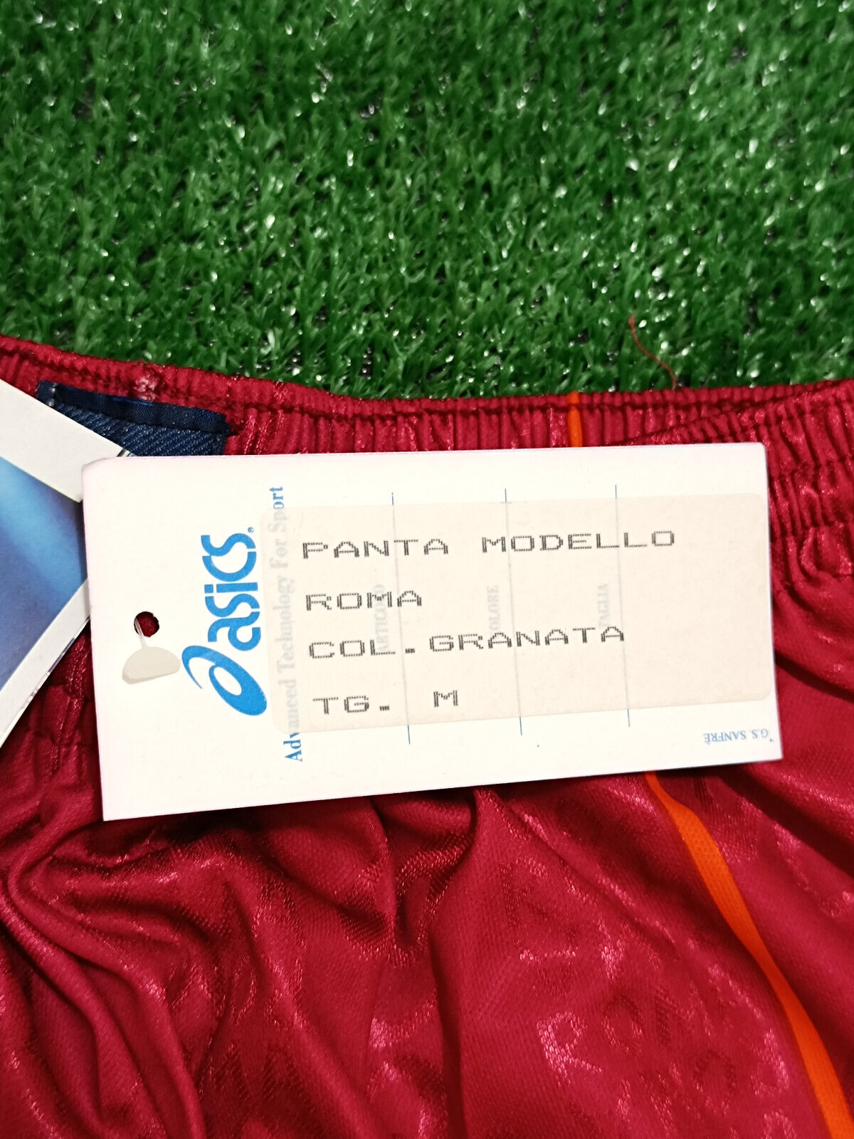 match shorts pantaloncini AS Roma asics 1996 1997 away totti assitalia
