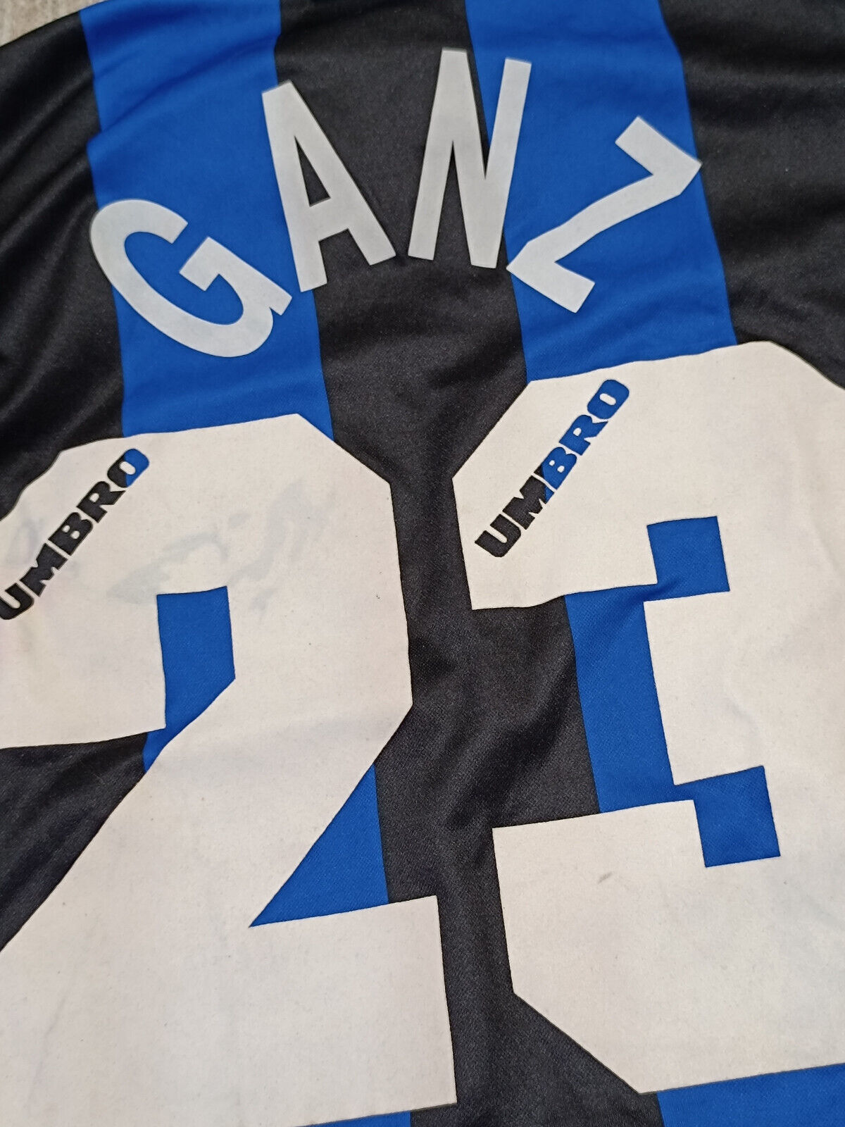 maglia calcio vintage FC INTER Ganz Umbro 1995 1996 Small