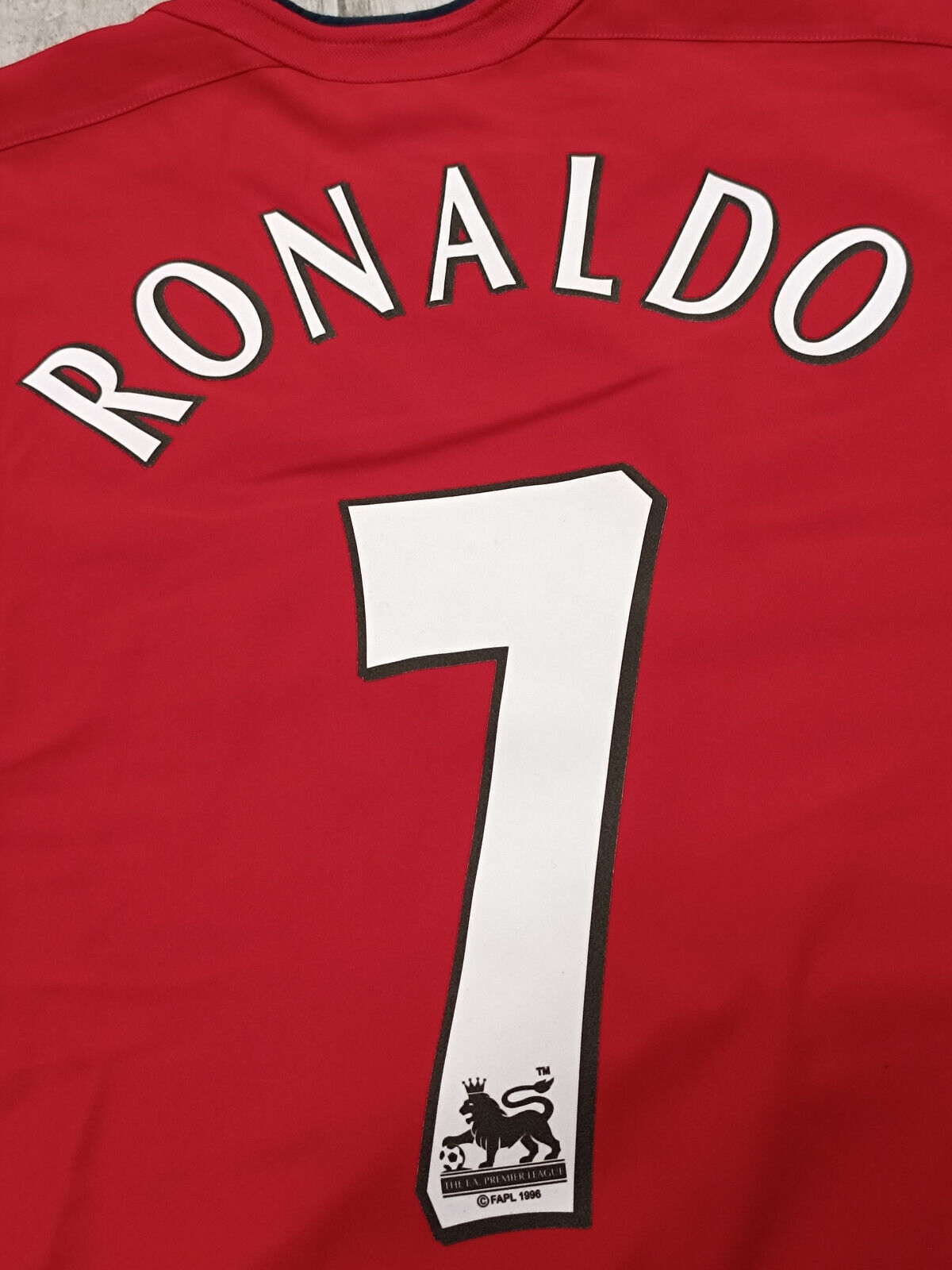 maglia calcio Cristiano Ronaldo manchester united 2002 2003 Vodafone CR7 XL